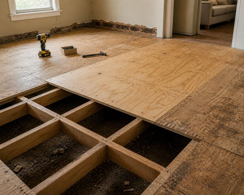 Floor Framing Replacement in Kansas City, KS