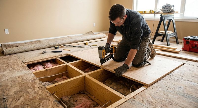 Squeaking Floor Repair in Wilmington, NC